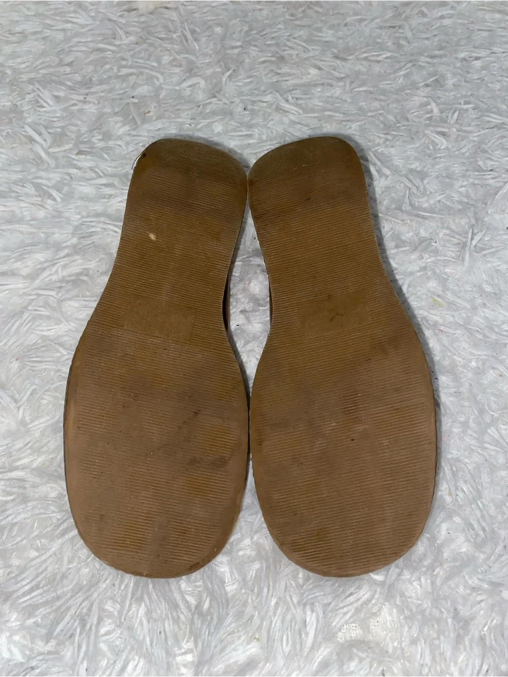 SODA 1990s tan platform shoes loafers vintage womans size 7